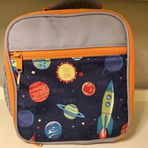 Pottery Barn Kids Space Themed Bag - Orange and Blue